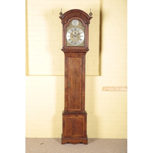 300 - A WALNUT LONGCASE CLOCK BY EDWARD UPJOHN OF EXETER

early 18th century, the eight day movement strik... 