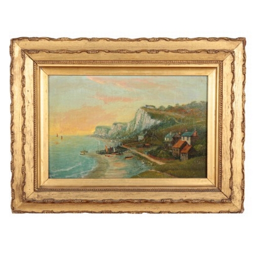 486 - ... ALLAN (19th Century) A pair of coastal scenes

both signed lower left, oil on canvas, each 20cm ... 