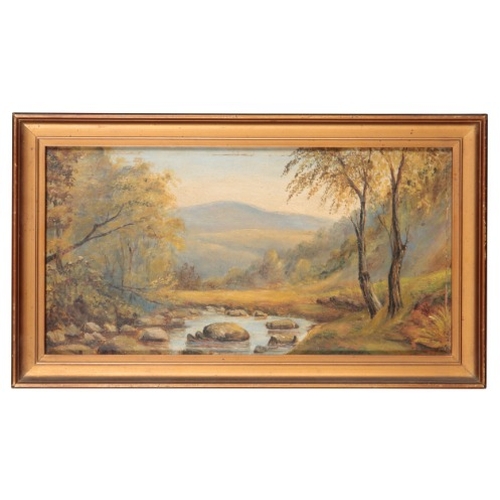 535 - ENGLISH SCHOOL, 19TH/20TH CENTURY A pair of rural landscape views

circa 1890/1910, one depicting co... 