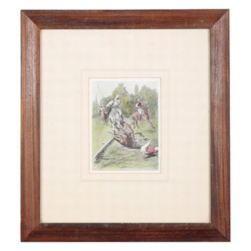 546 - *AFTER LIONEL EDWARDS (1878-1966) A pair of polo scenes

both signed in plate, colour prints, each i... 