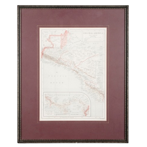 747 - A MAP OF SOMERSETSHIRE

by Robert K Dawson, Leut. R. E, framed and glazed, 28cm x 35cm; together wit... 