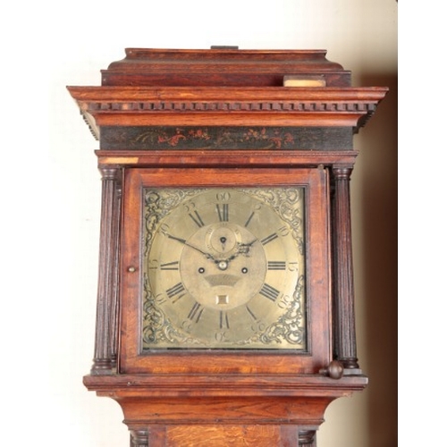 815 - AN OAK AND MAHOGANY BANDED LONGCASE CLOCK BY JOHNATHAN ALLEN OF MACCLESFIELD

late 18th/early 19th c... 