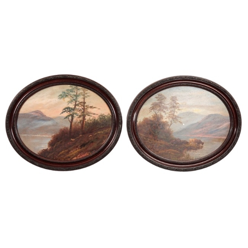 949 - H. GRABANI (19th/20th century) A pair of Alpine landscape views

both signed lower right, oils on pa... 