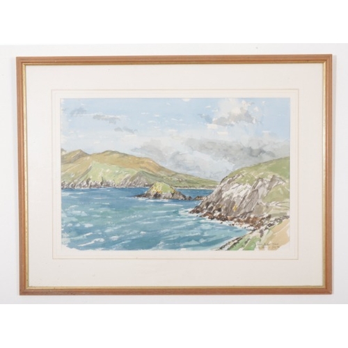 14 - *PAUL BURNS (20th Century) 'Great Blasket Island'

Irish coastal landscape, signed, titled and dated... 