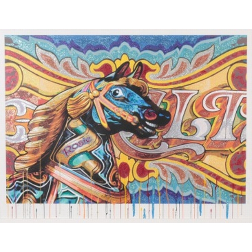 213 - *BOB COSFORD (Contemporary) 'Rosie'

inkjet on German etching paper hand finished with glitter and p... 