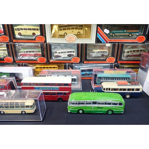 160 - A COLLECTION OF DIE CAST BUSES AND COACHES

Various coach and touring companies, with other die cast... 