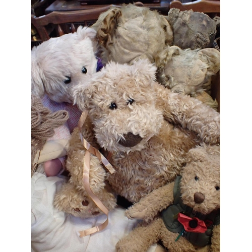 175 - A COLLECTION OF TEDDY BEARS

early 20th century to modern, condition varied