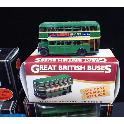 176 - A COLLECTION OF BOXED DIECAST MODELS OF BUSES

'Exclusive First Editions' 1:76 scale models, includi... 