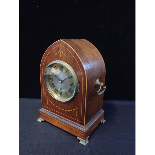 219 - A ROSEWOOD-CASED SINGLE TRAIN FUSEE TIMEPIECE BY JOHN CARTER

St Swithin's Lane, London (backplate s... 