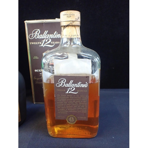 249 - COURVOISIER COGNAC

a 70cl bottle, together with a 70cl bottle of Ballantine's 12 y.o. Blended Scotc... 