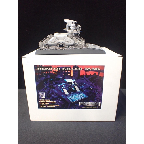 254 - 'LEGENDS IN 3 DIMENSIONS' TERMINATOR HUNTER KILLER TANK DIORAMA

A replica Hunter Killer Tank made f... 