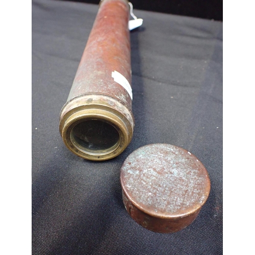 255 - A 19TH CENTURY TELESCOPE

unmarked, lacking leather cover