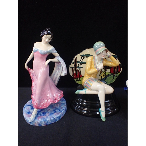 316 - THREE PEGGY DAVIES FIGURES

comprising 'Art Deco', ltd edition 371/400, 'Daydreamer' ltd edition 142... 