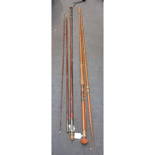 38 - D. ENRIGHT & SON, TWO SALMON RODS