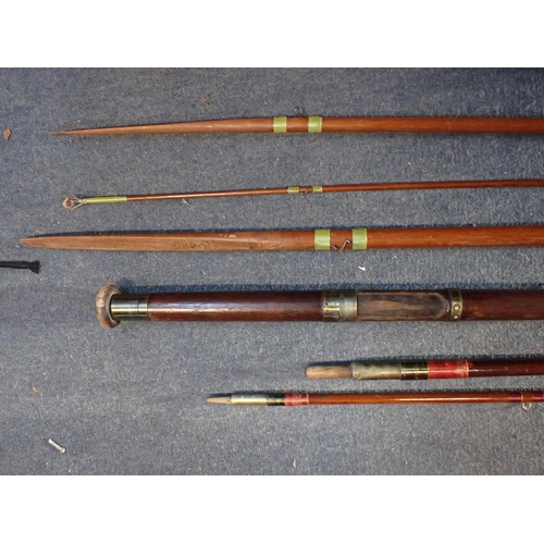 38 - D. ENRIGHT & SON, TWO SALMON RODS