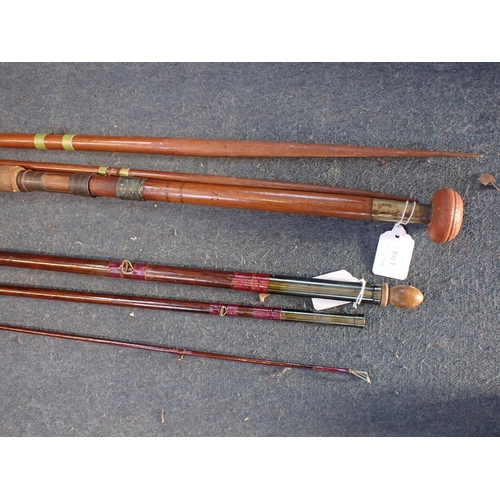 38 - D. ENRIGHT & SON, TWO SALMON RODS