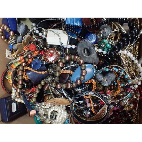 405 - A LARGE QUANTITY OF COSTUME JEWELLERY

beads etc