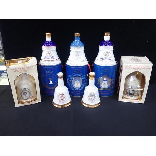 44 - SEVEN BELL'S WHISKY COMMEMORATIVE DECANTERS

some boxed (7)