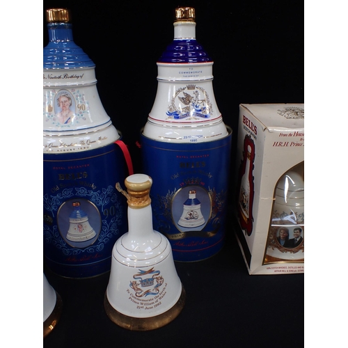 44 - SEVEN BELL'S WHISKY COMMEMORATIVE DECANTERS

some boxed (7)