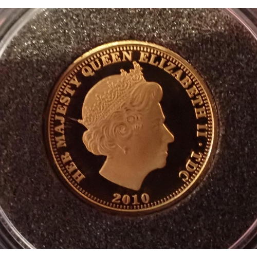 485 - AN ELIZABETH II 2010 TRISTAN DA CUNHA 'POUND, SOVEREIGN AND GUINEA GOLD RARITIES SET'

comprising fi... 