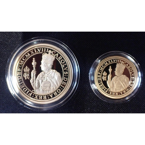 494 - A CHARLES III 2023 TRISTAN DA CUNHA GOLD '75TH BIRTHDAY PROOF SOVEREIGN DEFINITIVE SET'

struck on 1... 