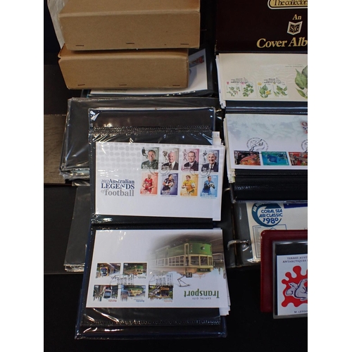 501 - FIFTEEN ALBUMS OF FIRST DAY COVERS

mostly of Australian interest, together with some loose cards (o... 