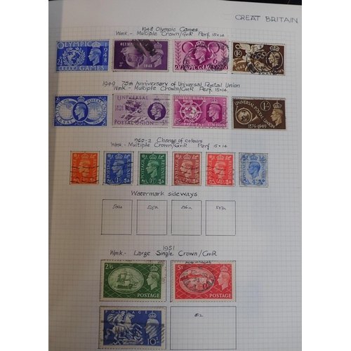 506 - AN ALBUM OF VICTORIAN AND LATER STAMPS

including a penny black, numerous reds and others, all caref... 