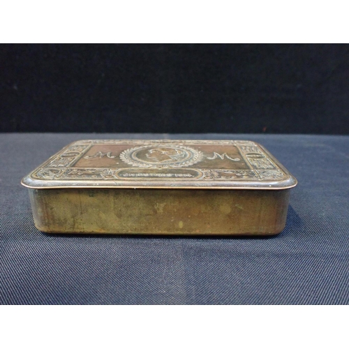 515 - A WWI PRINCESS MARY CHRISTMAS 1914 GIFT TIN

(empty)