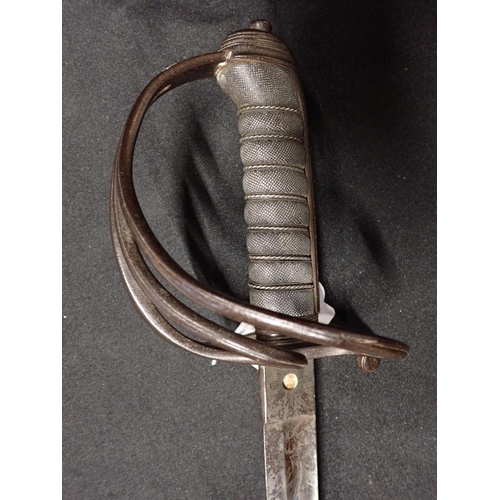 543 - A 1821 PATTERN LIGHT CAVALRY SWORD

possibly of the Warwickshire Yeomanry Cavalry, with presentation... 