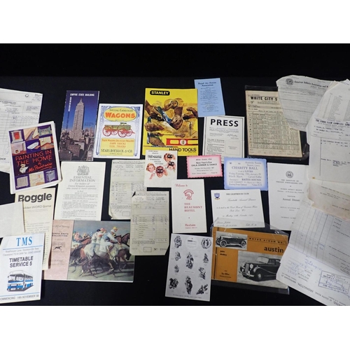 549 - A SMALL QUANTITY OF EPHEMERA

greyhound racing , catalogues, etc