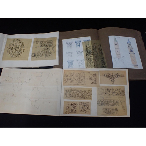 557 - C.J. PEMBERTON LEECH: AN ARCHITECTURAL SKETCHBOOK

mostly Italian studies, many watercolours, and tw... 