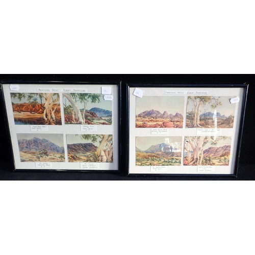 569 - ALBERT MANATJIRA: A SET OF EIGHT POSTCARDS

Aboriginal painter, framed