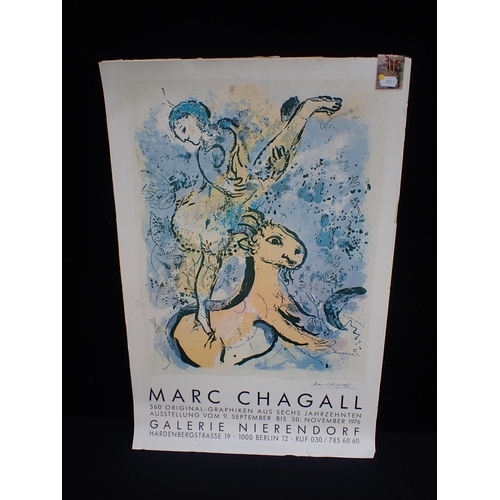 570 - MARC CHAGALL EXHIBITION POSTER FOR GALERIE NIERENDORF, BERLIN

1976 (unframed, small tears, faded) 6... 