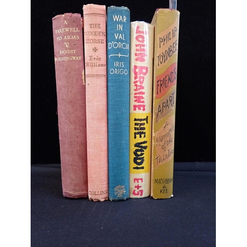 579 - MODERN FIRST EDITIONS

Toynbee; Friend Apart 1954, Braine; The Vodi 1959, Williams; Wooden Horse 194... 