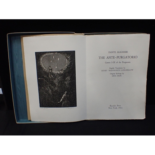 593 - JACK ZAJAC (AMERICAN, B.1929)

Dante Alighieri ' The Ante-Purgatorio, Trans. Longfellow, with ten or... 