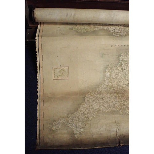 619 - JOHN CARY: CARY'S NEW MAP OF ENGLAND AND WALES WITH PART OF SCOTLAND...

June 11th 1791, with wash c... 