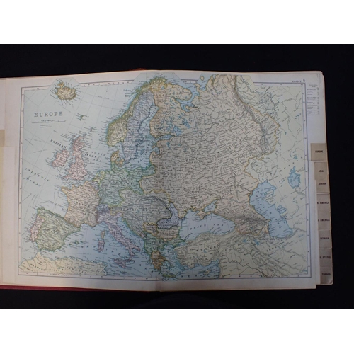 621 - BACON'S POPULAR ATLAS OF THE WORLD, 1904

pub. G.W. Bacon and Co, cloth bound (a/f)