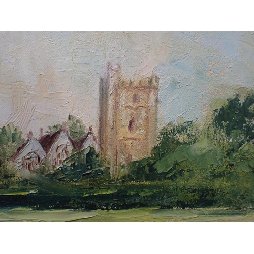 649 - ARTIST UNKNOWN, CHURCH IN A LANDSCAPE

oil on canvas, 40 x 50cm