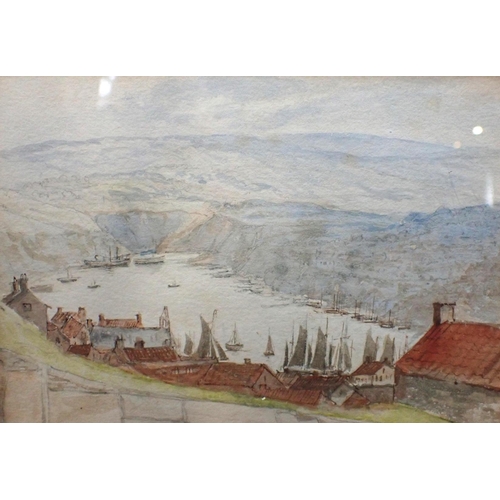 655 - ERSON (1804-1891)

Whitby, two pages from a sketchbook framed together to form a panoramic view, pen... 