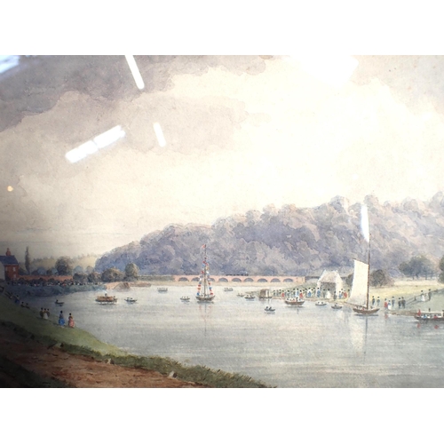 660 - ENGLISH SCHOOL 'SAWLEY REGATTA, SHOWING THE MIDLAND COUNTIES RAILWAY'

watercolour, 17 x 25.5cm