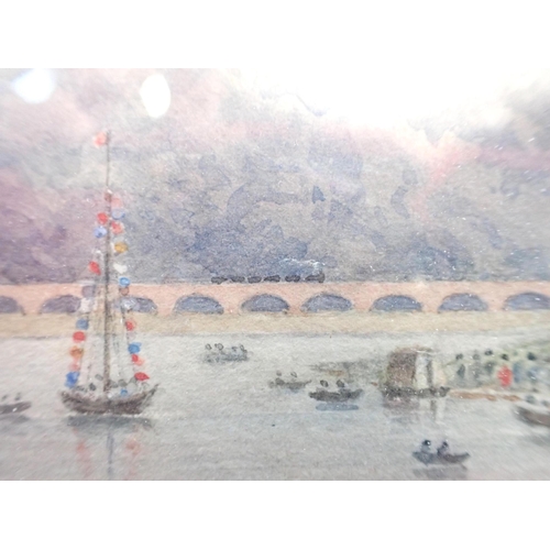 660 - ENGLISH SCHOOL 'SAWLEY REGATTA, SHOWING THE MIDLAND COUNTIES RAILWAY'

watercolour, 17 x 25.5cm