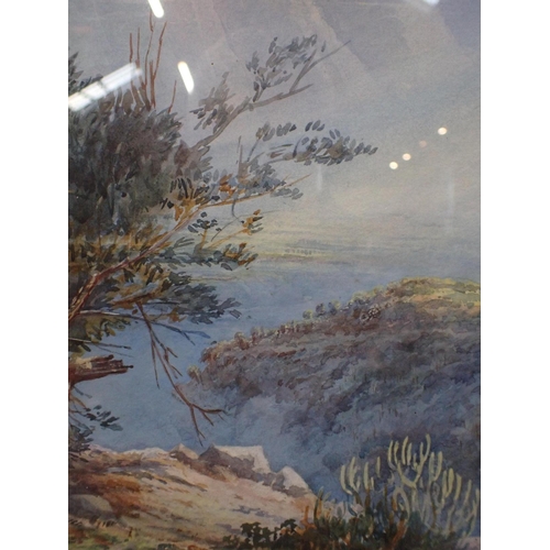 675 - ARTIST UNKNOWN, AN EXOTIC MOUNTAIN LANDSCAPE

Late 19th century, watercolour, 93 x 66 cms