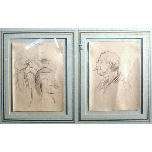 693 - *MARCUS ARTHUR BOSS (1891-1981) 'FOUR SKETCHES - PARIS 1910'

figural studies, pencil, each 13.5 x 1... 