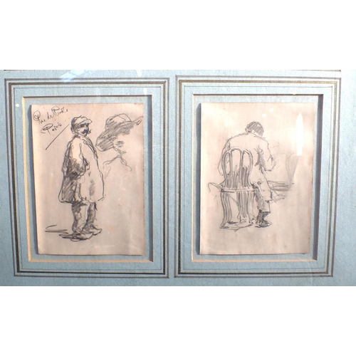 693 - *MARCUS ARTHUR BOSS (1891-1981) 'FOUR SKETCHES - PARIS 1910'

figural studies, pencil, each 13.5 x 1... 