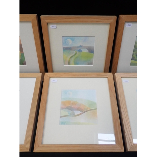 698 - ANNABEL WILSON (CONTEMPORARY); SIX PASTEL COLOURED WATERCOLOURS

framed