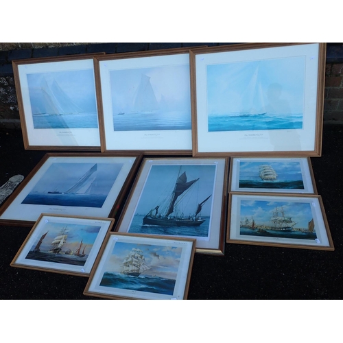 723 - A COLLECTION OF SAILING PRINTS

'The Americas Cup', and others