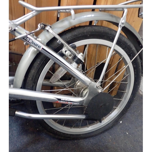 107 - A FOLDING SEASURE BICYCLE

the aluminium 'Folder 1.0', in storage bag (some scratches to the handleb... 