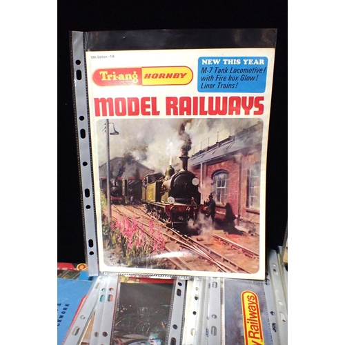 117 - A LONG RUN OF TRIANG/HORNBY  RAILWAY CATALOGUES

1956 - 2023, and other associated ephemera includin... 