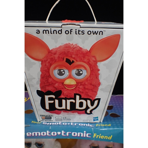 119 - A COLLECTION OF BOXED FURBIES

including a Fuby Baby and Funky Furby in an 