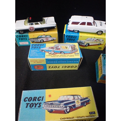 124 - TEN CORGI DIECAST MODELS

all models are in good condition but are play worn (possible restoration),... 